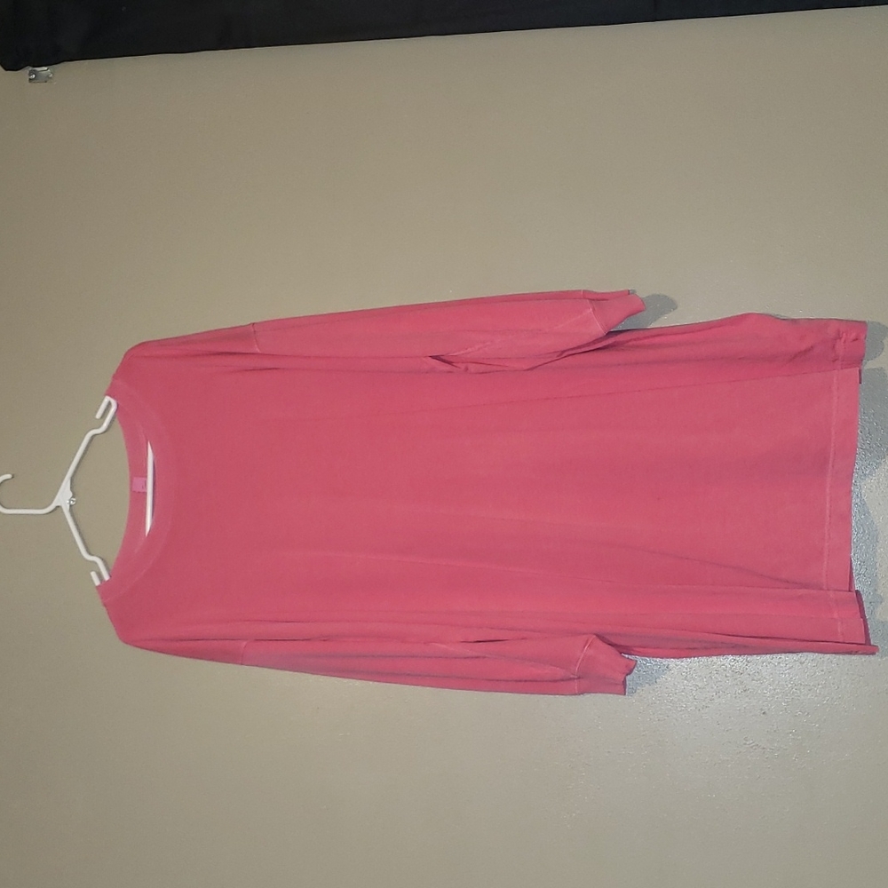 Pink Long Sleeve Sweatshirt Dress (2x)